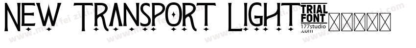 New Transport Light字体转换